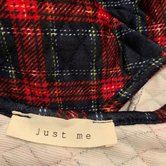 Just Me Gingham Romper with Mini Skirt - Picture 5 of 6